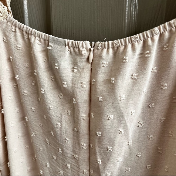 SHEIN Beige Puff Sleeve Dress - Picture 7 of 7